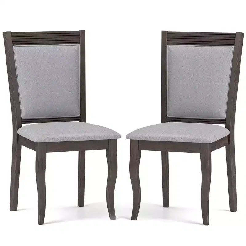 Costway 2PCS/4PCS Wood Dining Chairs with Rubber Wood Frame Padded Seat High Backrest