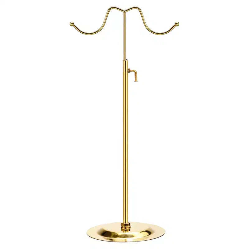 Unique Bargains Metal Adjustable Height Electroplated Finish Purse Display Stand 1 Pc