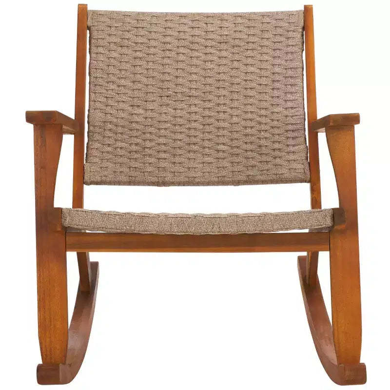 Daniel Rocking Chair Indoor/Outdoor - PAT7094 - Natural/Natural - Safavieh