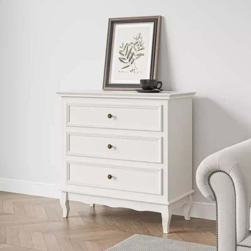 Heynemo 3 Drawer Dresser for Bedroom, Wide Chest of Drawers with Ball Bearing Slide, Modern Wood Dresser Nightstand Cabinet for Living Room