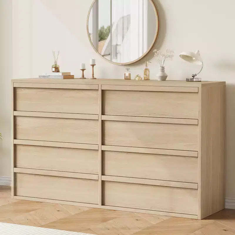 Whizmax 8 Drawer Dresser for Bedroom, 54 Wide Modern Double Dresser Organizer, Chest of Drawers for Living Room, Nursery and HallWay