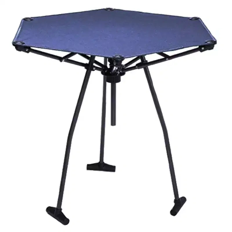 Zenithen Limited High Tension Hex Outdoor Folding Table, Navy Blue