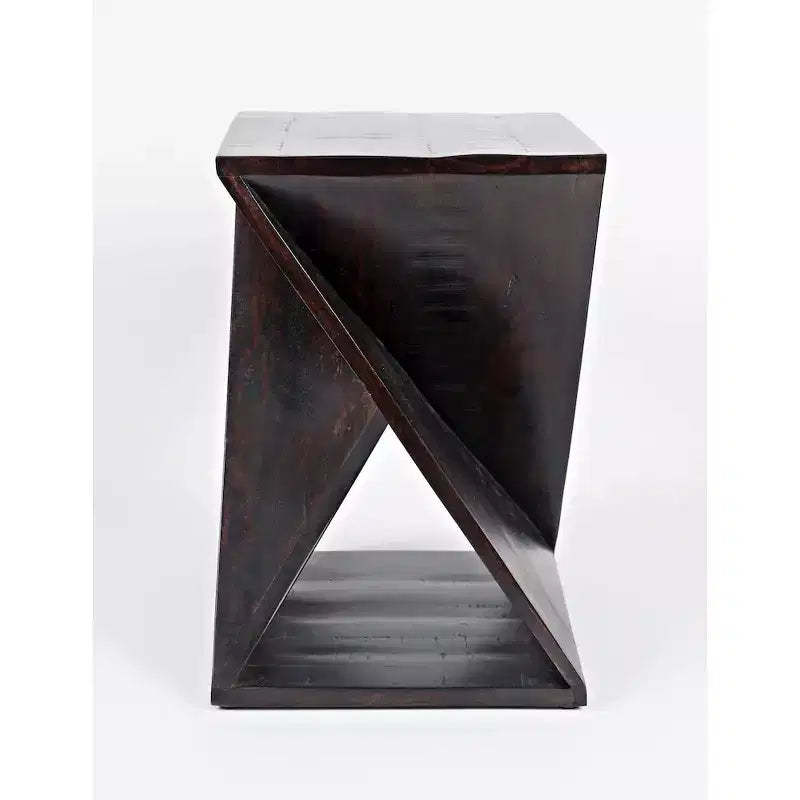 Jofran, Global Archive Solid Mango Hardwood Modern Angled Jasper Table - Brown