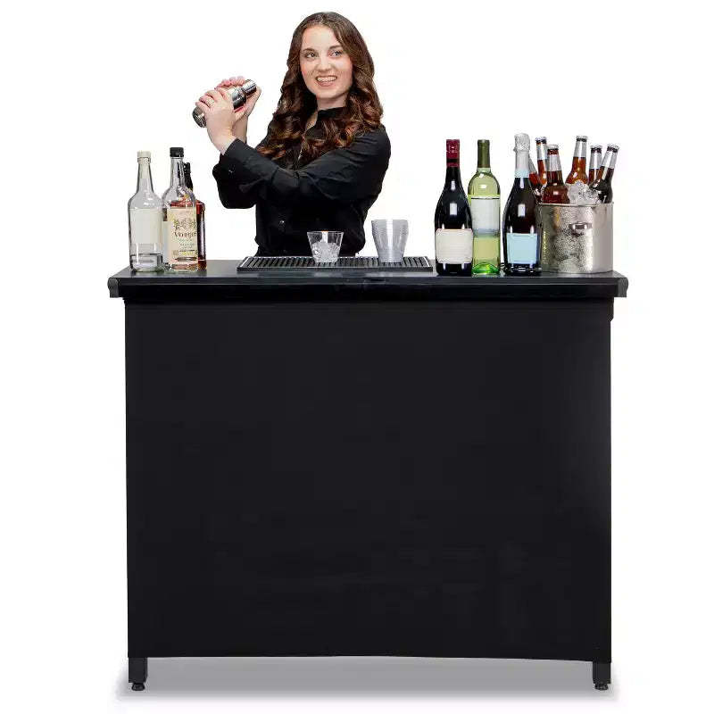 GoPong GoBar PRO Commercial Grade Portable Pop Up Bar Table - Indoor and Outdoor Events