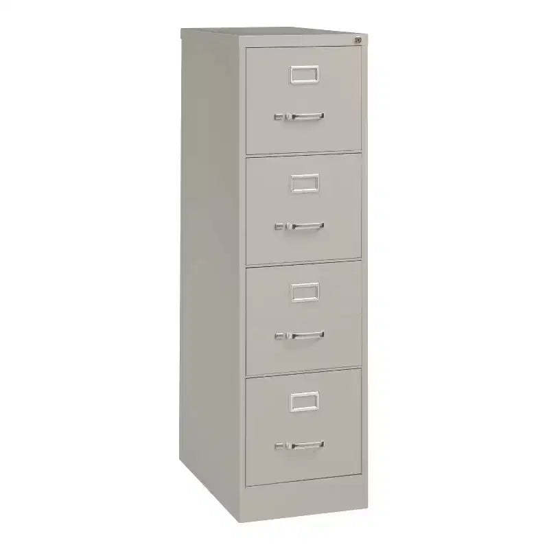 Alera Economy Vertical File, 4 Letter-Size File Drawers, Light Gray, 15 x 25 x 52