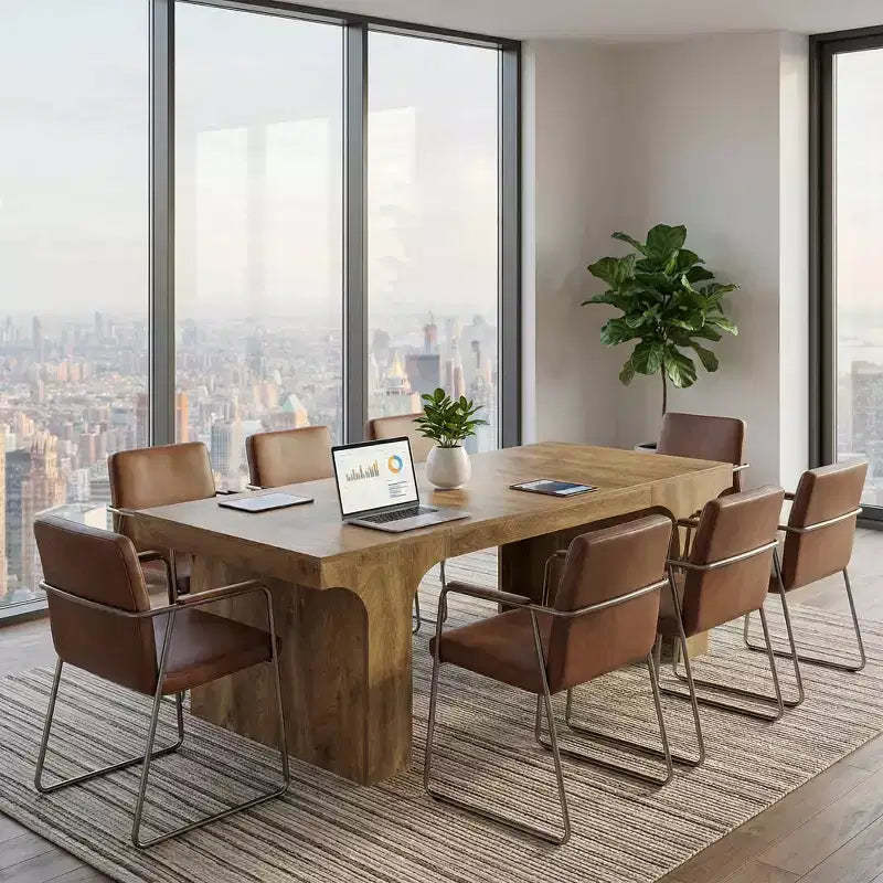 MAYEERTY 70.87 Farmhouse Wood Dining Table, Multifunctional Rustic Kitchen & Office Desk