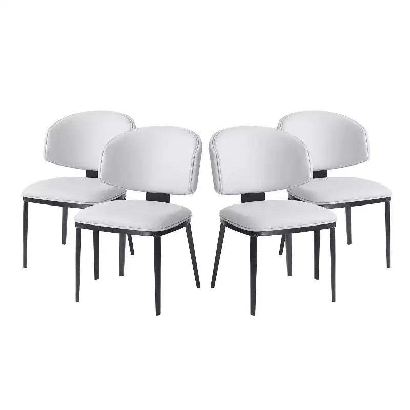 Christopher Knight Home Enoch Modern Faux Leather Upholstered Dining Chairs (Set of 4)