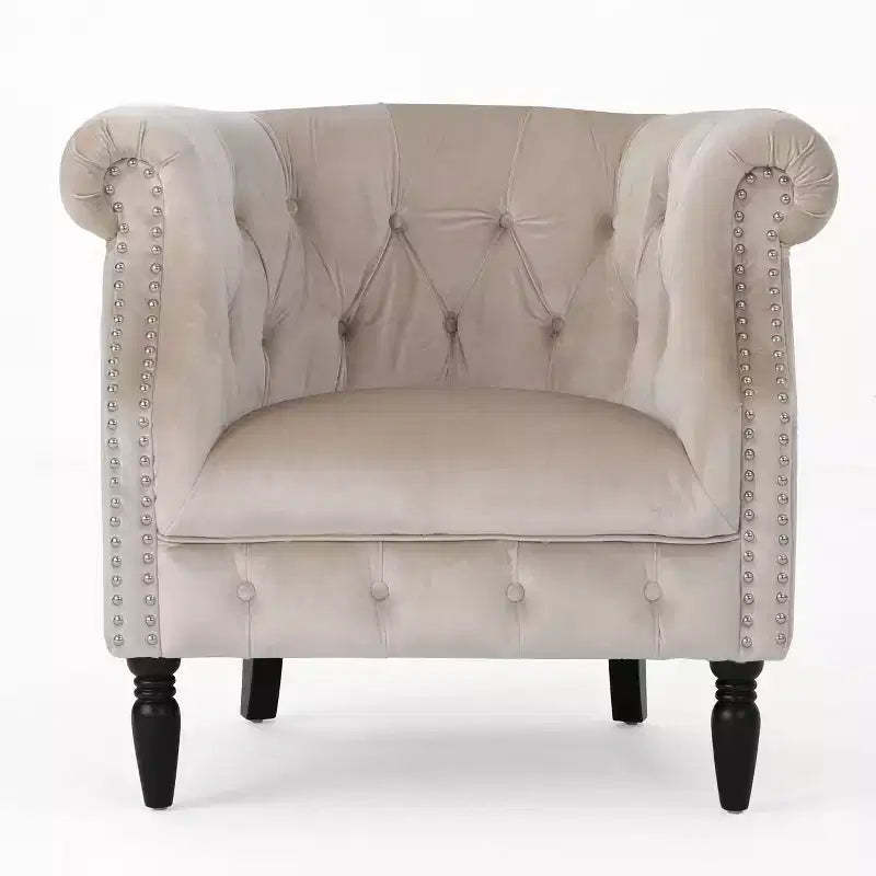 GDFStudio Justus Contemporary Tufted Upholstered Club Chair