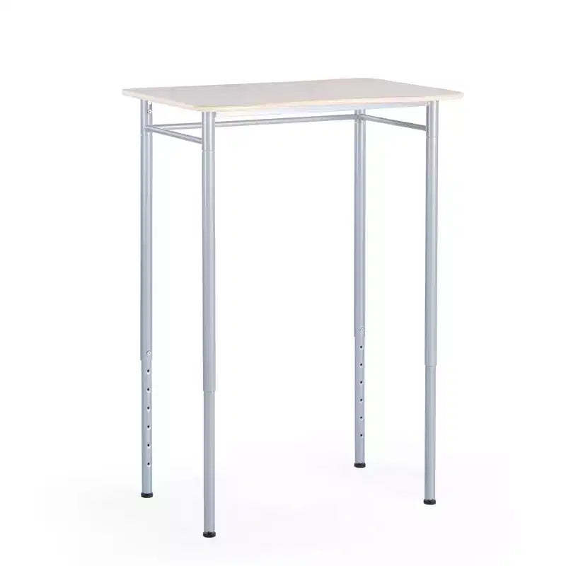 Guidecraft Standing Desk - Rectangle  Adjustable Study Desk for Kids & Adults, Wooden Writing Desk for Home, Clasroom Station with Sturdy Metal Legs