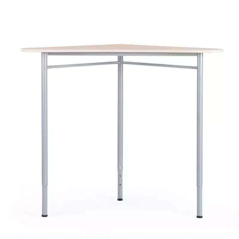 Guidecraft Adjustable Standing Desk - Triangle for Kids and Adults: Adjustable Height Wood Writing Desk with Metal Legs for Home, Classroom and Office