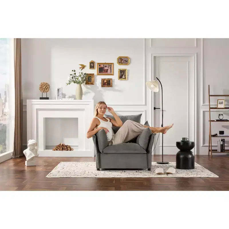 Chenille Oversized Chair: Modern, Stylish, and Comfy