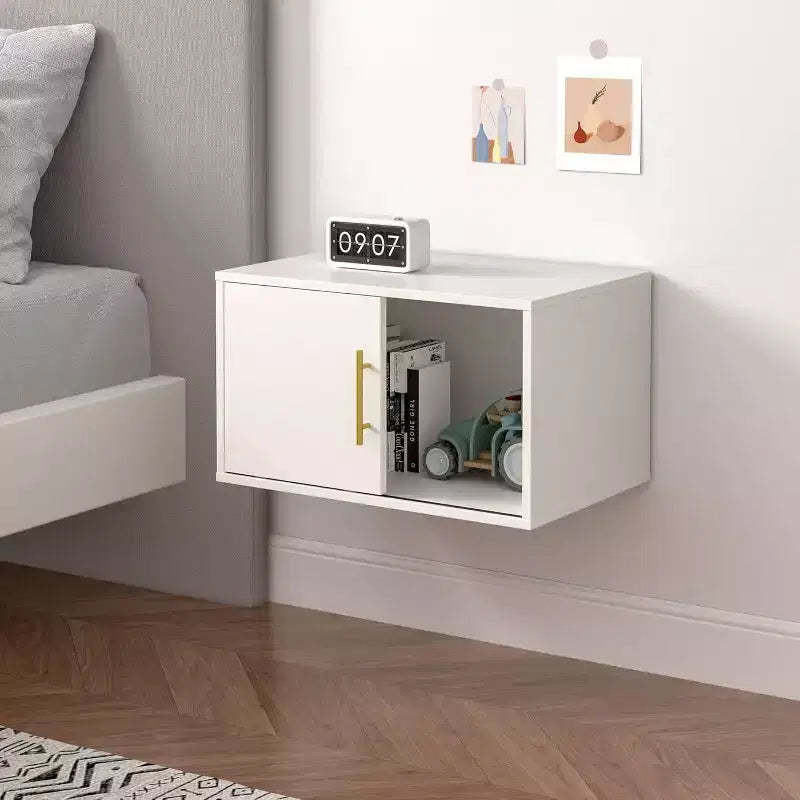 Heynemo Cube Storage Organizer with Sliding Door, Stackable Bookshelf, Wooden Modular Cubby Storage System