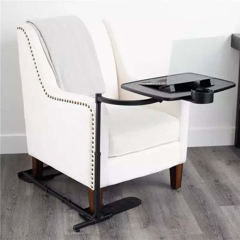 Stander Wonder Tray, Adjustable Swivel TV Tray & Laptop Desk with Cupholder & Laptop Wedges, XL, Black