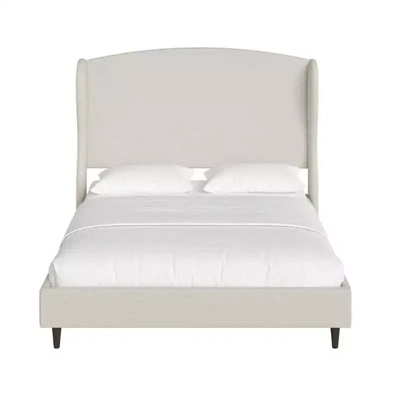RealRooms Valencia Wingback Platform Bed Frame