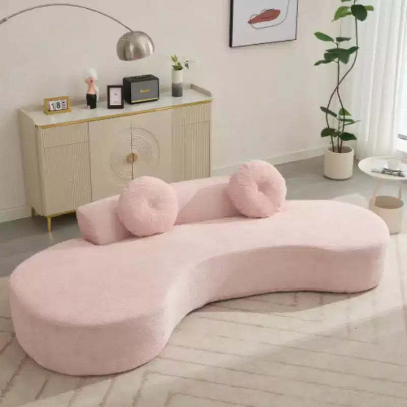 Elegant 3-4 Seater Cloud Sofa, 105.5 Curved Design, Includes 2 Pillows