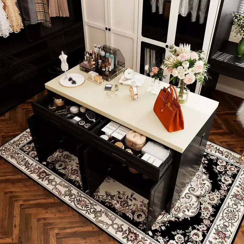 61W Famapy Dresser Bedroom Island Storage Cabinet Closet with Built-In Outlet