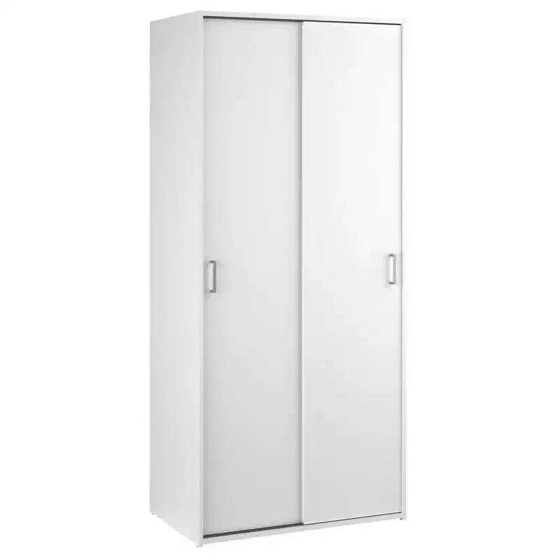 Tvilum, Space Wardrobe with 2 Sliding Doors, White