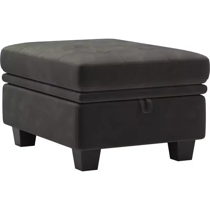Belffin Modular Velvet Tufted Small Ottoman