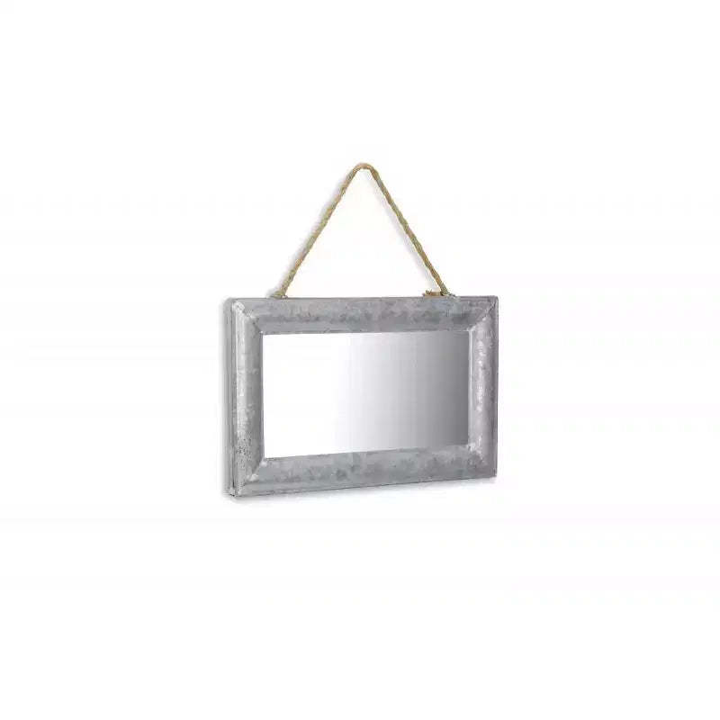 HomeRoots 9 Silver Metal Framed Accent Mirror