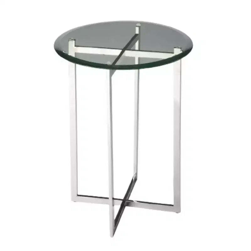 HomeRoots 24 Natural Distressed Solid Wood Square End Table