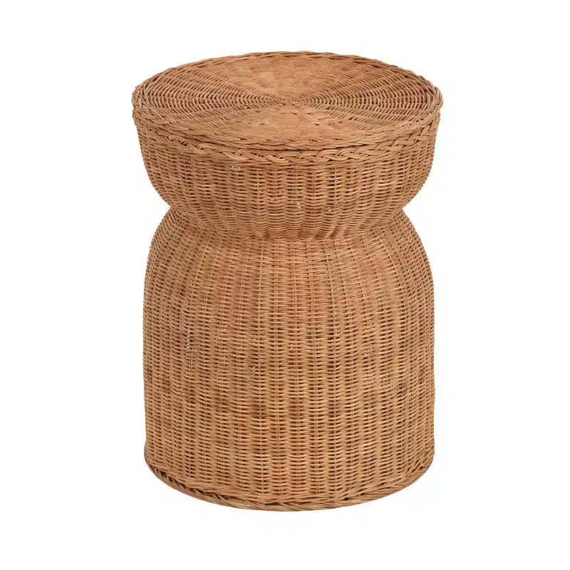 Kate and Laurel Thatch Rattan Side Table