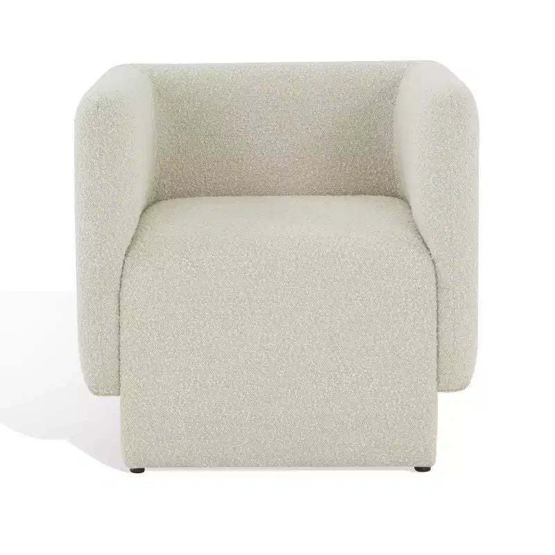 Nene Boucle Barrel Back Chair - SFV5073 - Safavieh Couture