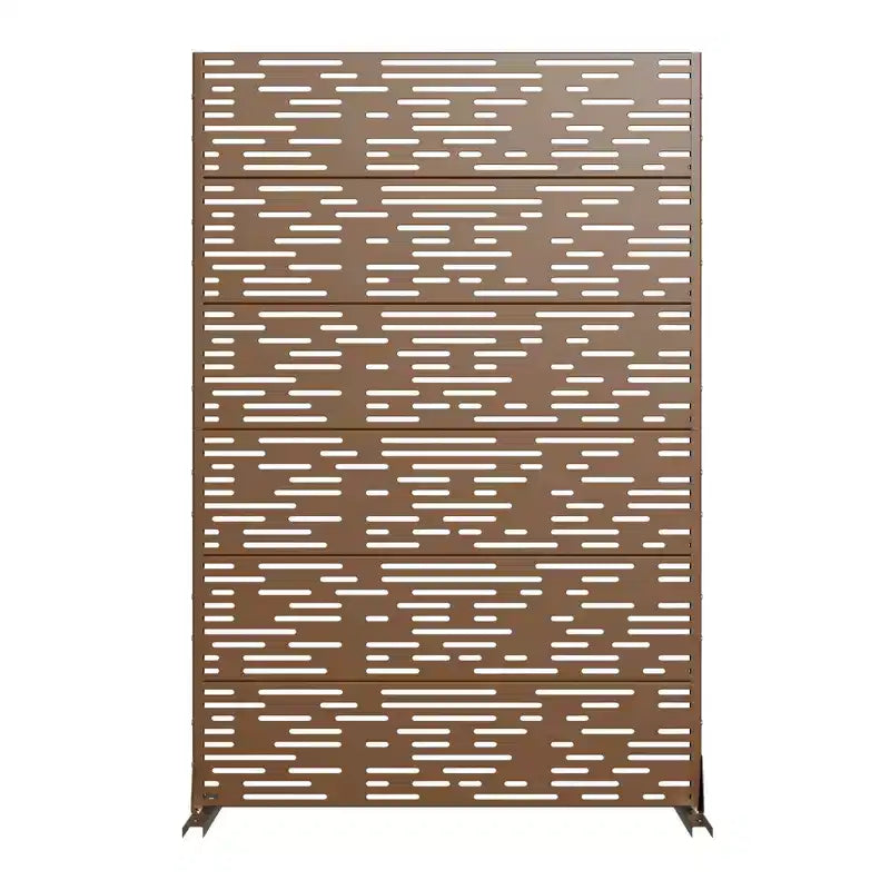 72 H47W Dovelina Black Metal Planter Box with Trellis Privacy Screen for Caf Patio,Garden & Balconies