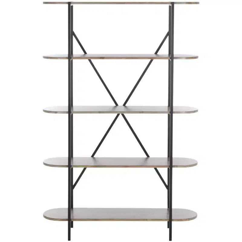 Figaro 4 Tier Bookcase - ETG4201 - Brown/Black - Safavieh