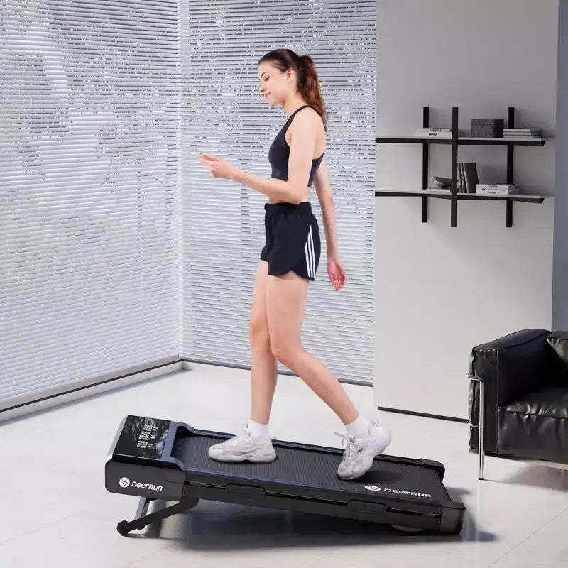 DeerRun Z10 Under Desk Walking Treadmill with 12% Incline, 300 lbs Capacity, Walking Pad for Home & Office