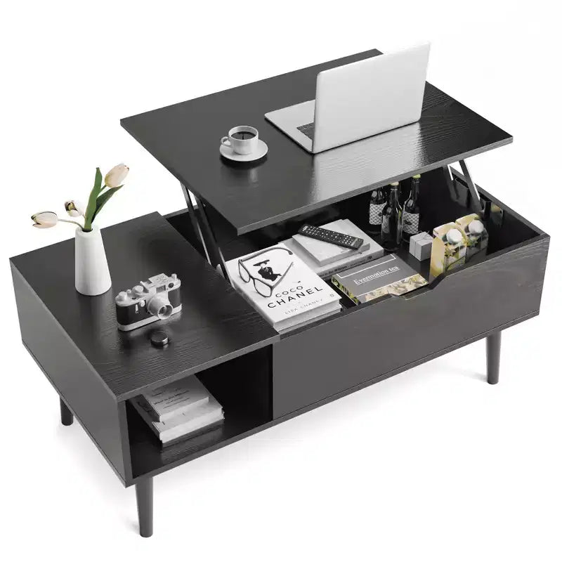 MAYEERTY Coffee Table - Lift Tabletop with Storage for Living Room