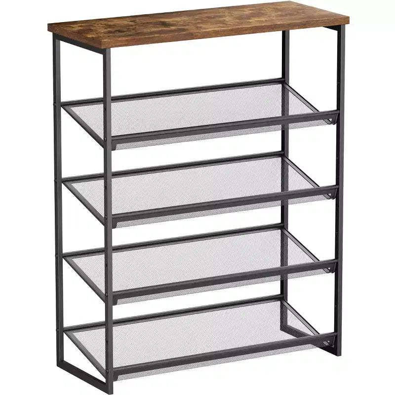SUGIFT 5 Tier Shoe Rack Organizer for Closet Entryway with Storage Shelves