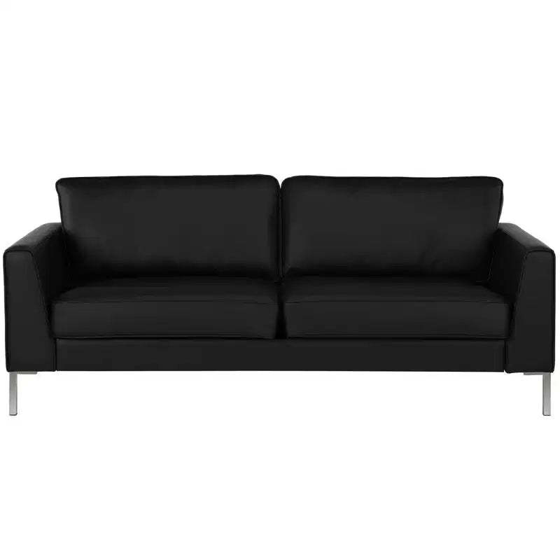 BRIDGEPORT Monroe Sofa, Black Faux Leather