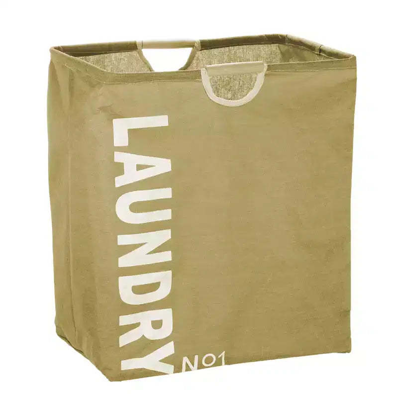 Unique Bargains Collapsible Fabric Cotton Polyester Mesh Laundry Hamper