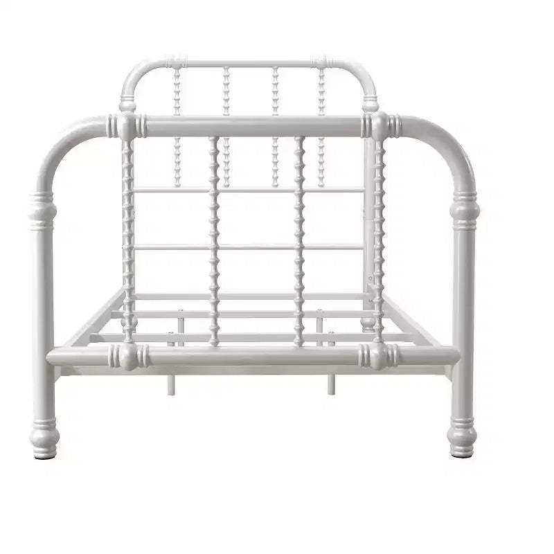 DHP Jenny Lind Metal Bed, White, Twin