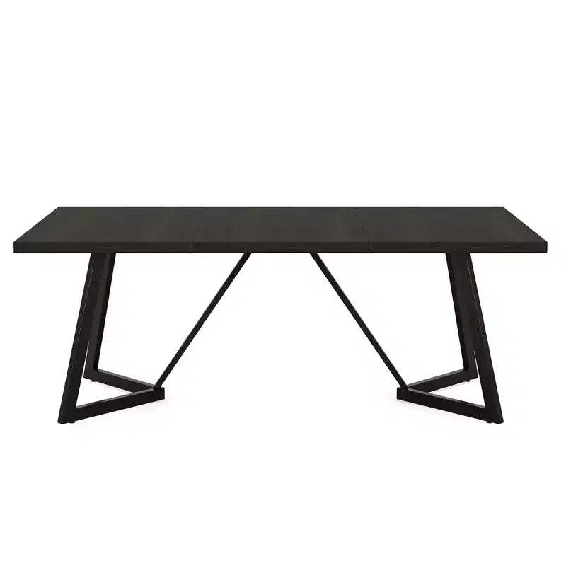 Lantine 70.87-Inch Large Dining Table for 4-6, Modern Rectangular Dining Room Table with Metal Frame