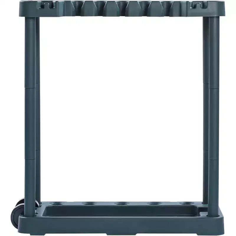 VEVOR Garden Tool Organizer, 10 Slots, Yard Tool Tower Rack for Garage Organization and Storage, Hold Long-Handled Tool/Rake/Broom/Shovel