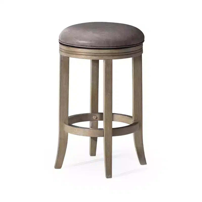 Maven Lane Eva Kitchen Counter Stool with Faux Leather 26