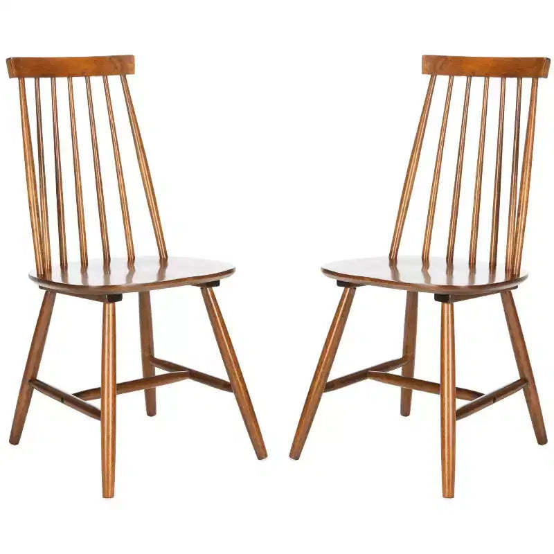 Priam Dining Chair (Set of 2) - DCH1403 - Walnut - Safavieh