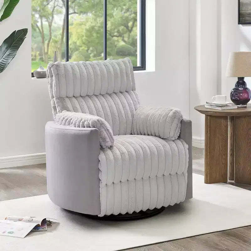 Roundhill Furniture Bocaton Wide Wale Corduroy Upholstery Manual Recliner