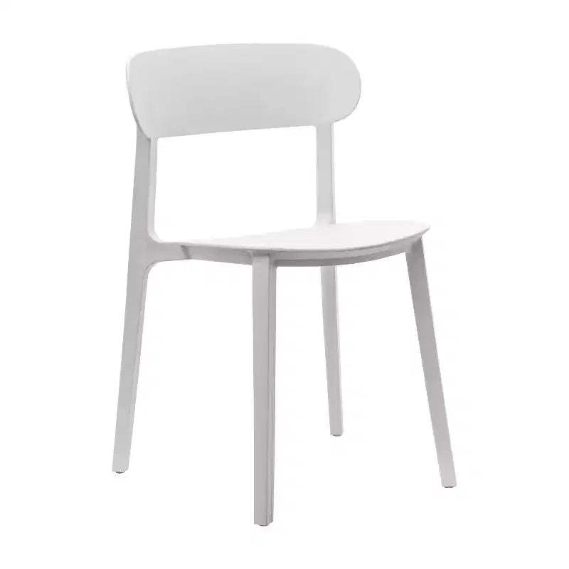 Flash Furniture Dover Indoor-Outdoor Stacking Patio Chair with Curved Backrest, Commercial All-Weather Resin Chair