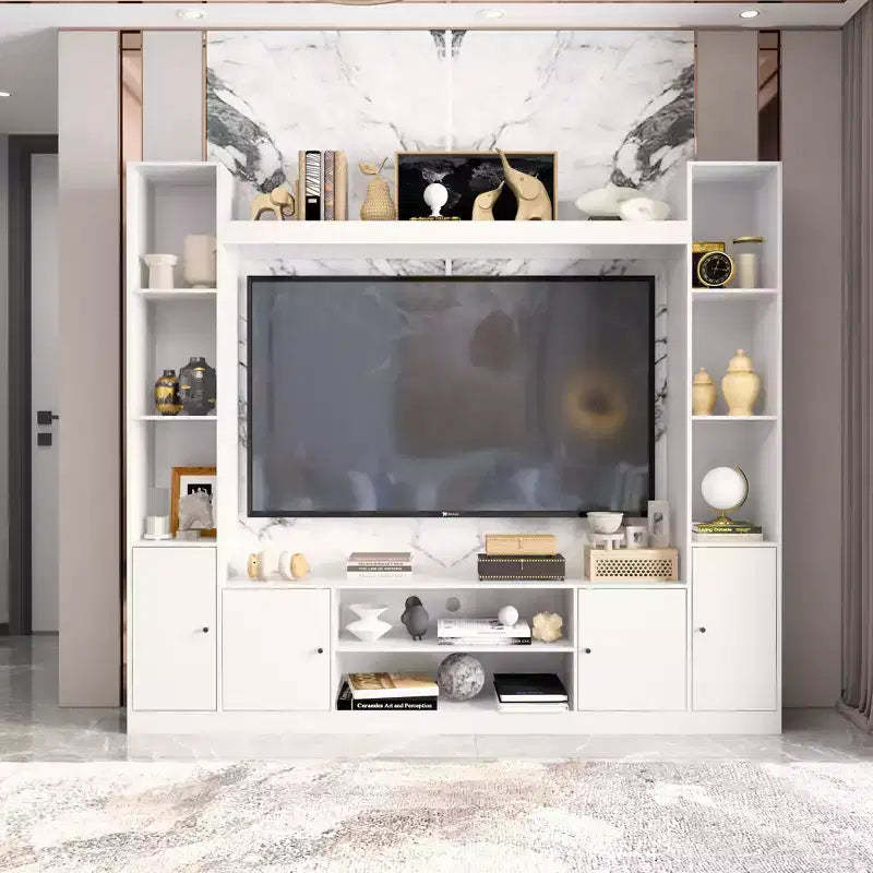 Famapy Modern and Minimalist Entertainment Center TV Stand: Modern Design with Ample Storage Media Console, Floating TV Shelf