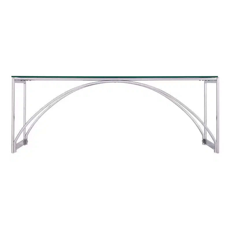 Stevenly Glass-Top Cocktail Table - Charcoal - SEI