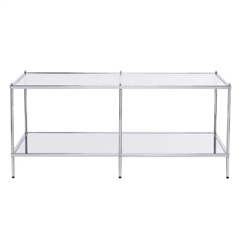 Knox Glam Mirrored Cocktail Table - Charcoal - SEI