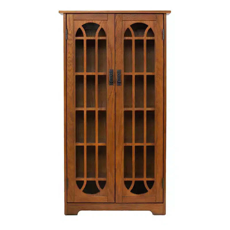 Window Pane Media Cabinet - Oak - SEI