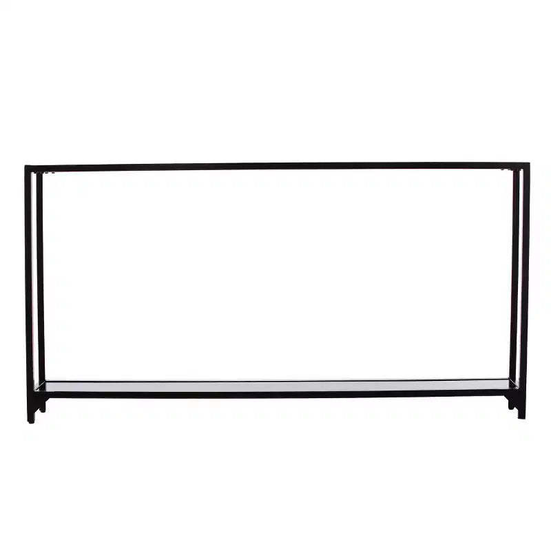 Bergen Narrow Metal Console Table - Black - SEI