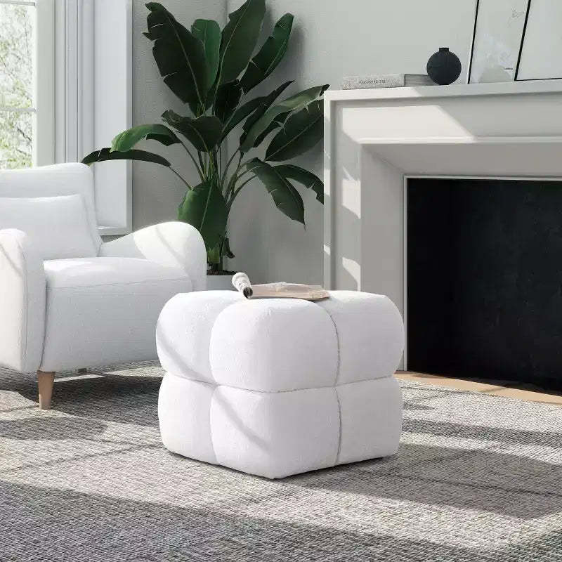Christopher Knight Home Henley Modern 21 Square Tufted Upholstered Ottoman