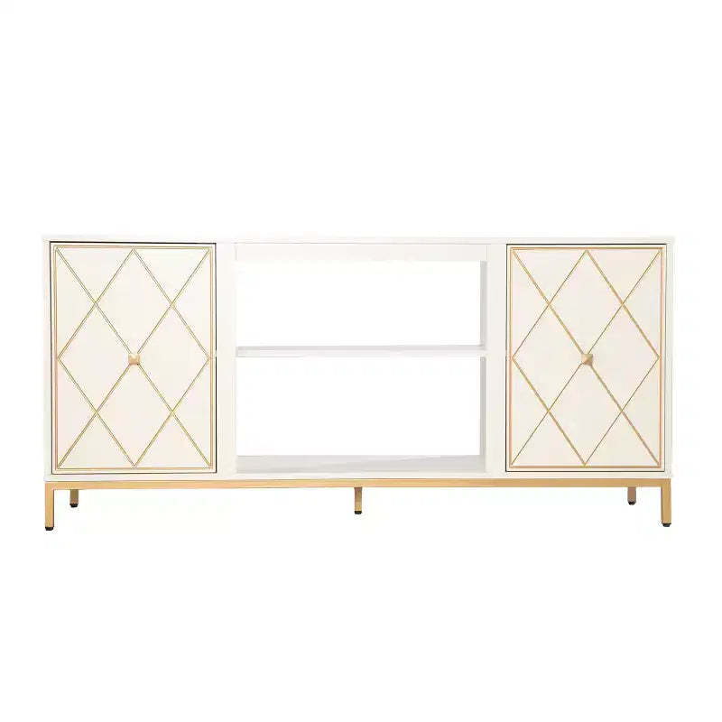 Marradi Media Console with Storage - Off-White - SEI