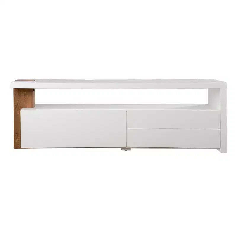 Harliston Contemporary Media Stand with Storage - White - SEI