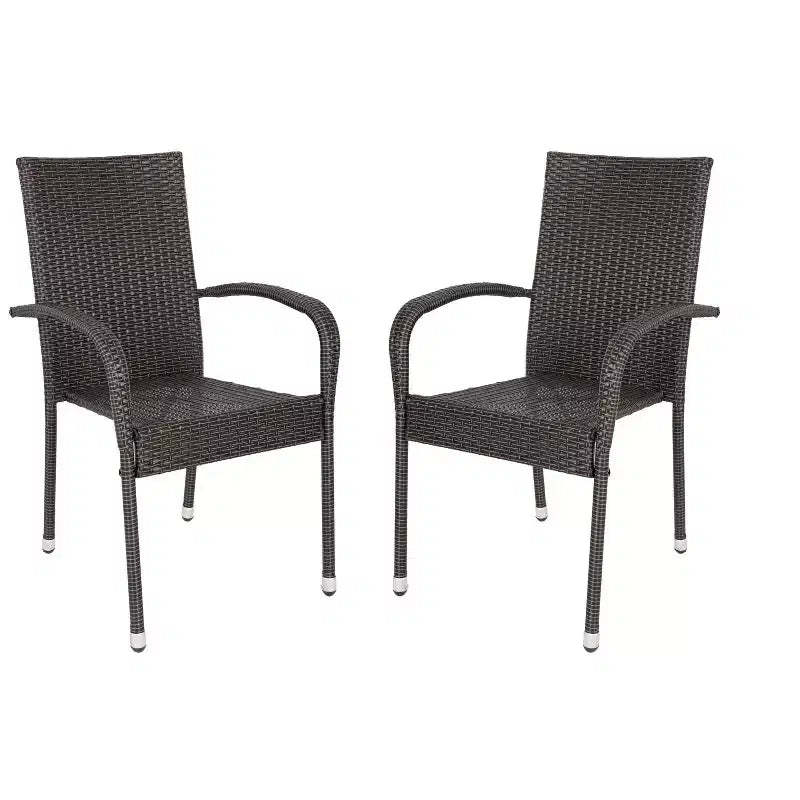 Hialeah Wicker Dining Chair Set - Set of 2