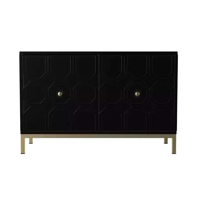 Gramdlynn Two-Door Accent Cabinet - Black - SEI